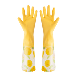 特瑞洁加厚家务手套洗碗刷锅厨房男女家用洗衣服加绒手套耐磨防滑