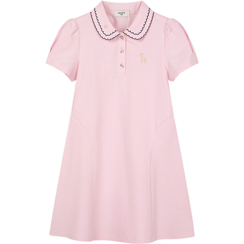 hazzys女童polo裙夏季
