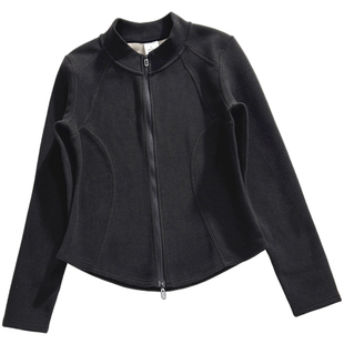 轻薄摇粒绒小立领外套女款冲锋衣内胆女士外穿新款抓绒衣卫衣保暖