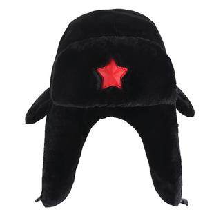 红星亲子帽女冬季儿童保暖雷锋帽男宝宝户外防寒东北棉帽子滑雪帽