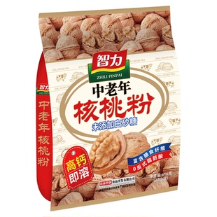 智力中老年高钙核桃粉616g袋装无白砂糖独立包装营养早餐代餐粉 