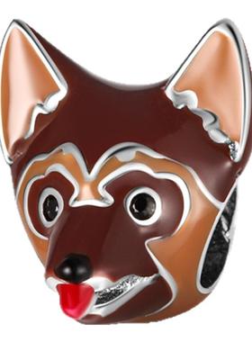 手链串珠s925纯银可爱小动物吊坠