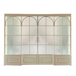 厨房推拉门三联动铝合金玻璃门法式开放式客厅阳台隔断平移门定制