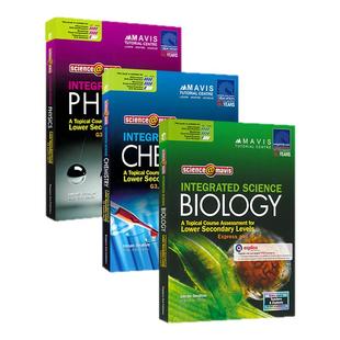 SAP 新加坡初中科学练习册 Science @ Mavis Integrated Science Chemistry/Physics/Biology 化学物理生物专项训练 英文原版教辅