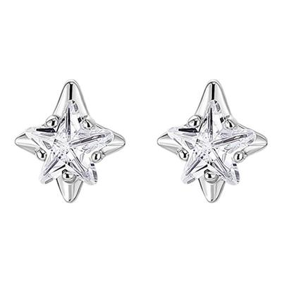 卡蒂罗星芒物语耳钉纯银耳饰女气质高级感养耳洞
