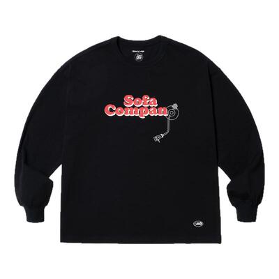 SUPERTOFU(SPTF) AW24 舒服公司SofaCompany 唱针图案 长袖T恤
