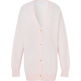 【折扣】REMAIN BIRGER CHRISTENSEN女士秋冬条纹针织混纺开襟衫