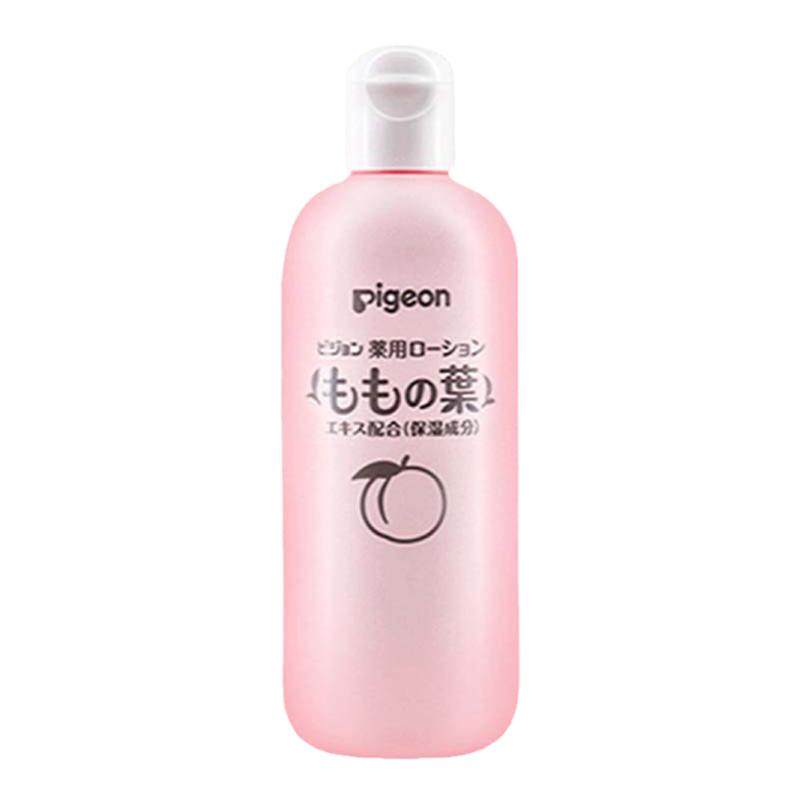 BQ贝亲桃子水pigeon桃叶精华婴儿专用保湿舒润液体爽身粉200m日本
