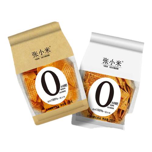 张小米零食品添加剂低GI小米锅巴爆款短保解馋健康零食200g4袋