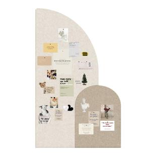 毛毡软木墙板墙贴装饰照片墙背景板作品展示板自粘毛毡挂墙板玄关留言板办公室墙上免打孔告示板公告栏墙贴