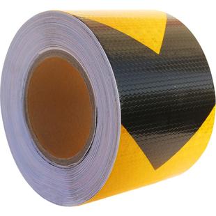 5厘米晶格黑黄斜纹反光膜 箭头反光胶带 反光贴 蜂窝警示胶带地贴