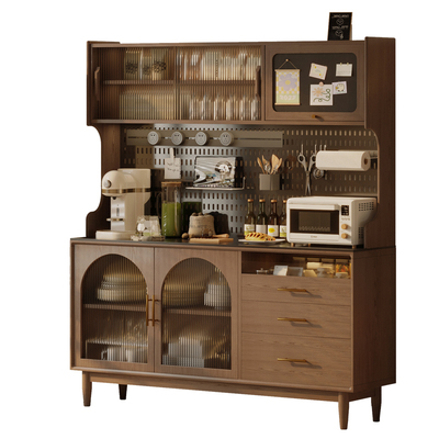 实木餐边柜中古酒柜储物柜