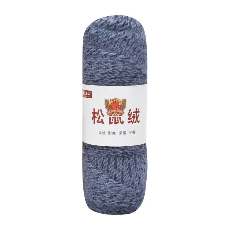 老山羊松鼠绒毛线手工编织帽子围巾线中粗亮丝羊毛外套钩针棒针线