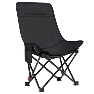 户外折叠月亮椅便携式露营椅超强承重四挡调节午休椅