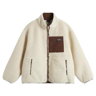 李宁摇粒绒外套男女春季新款立领加绒保暖防风情侣运动服开衫上衣