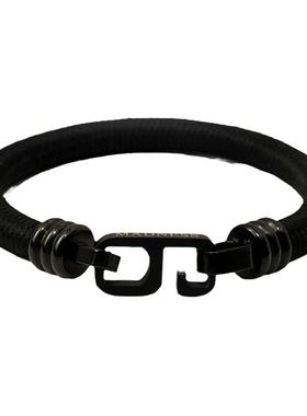 男女小众设计数字6钛钢手绳