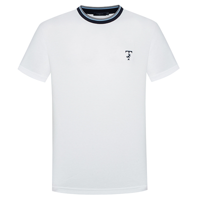 东博利尼桑蚕丝圆领夏季短袖T恤