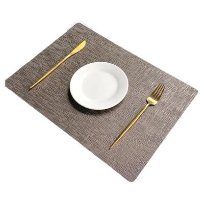 中式复古扇形皮革餐垫高级感轻奢