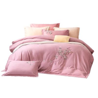 富安娜全棉磨毛加厚磨毛四件套