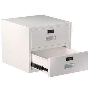 钢制抽屉柜吊柜工具桌面储物柜收银钱柜零件箱财务文件铁皮柜带锁