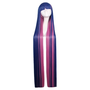 cos假发 史朵金Stocking 吊带袜天使120CM 蓝粉混长直发 高温丝