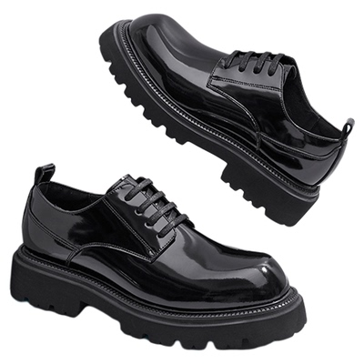 卓诗尼男鞋2025夏季新款商务正装休闲德比鞋英伦潮流厚底男士皮鞋