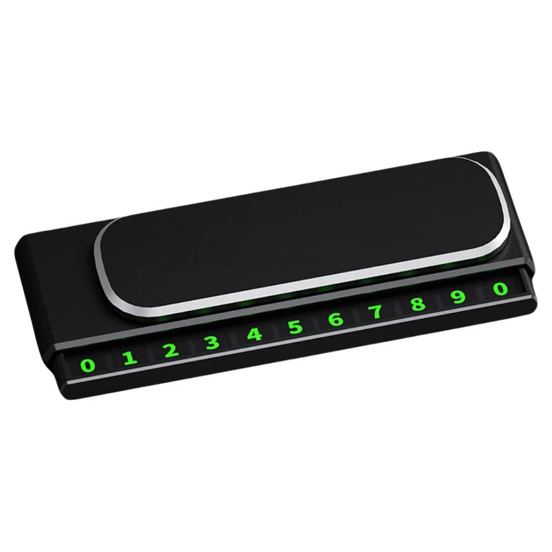 新款伸缩临时停车牌汽车挪车号码牌金属创意高级感隐藏式防晒摆件