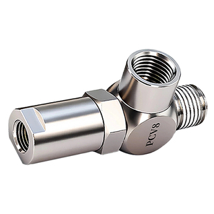 PCV诱导止回阀气动快插PCV-06/08快插M5 1分牙逆止阀 气控单向阀