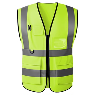 反光安全马甲背心衣工程防护服建筑工作服夜光施工高质量发光定制