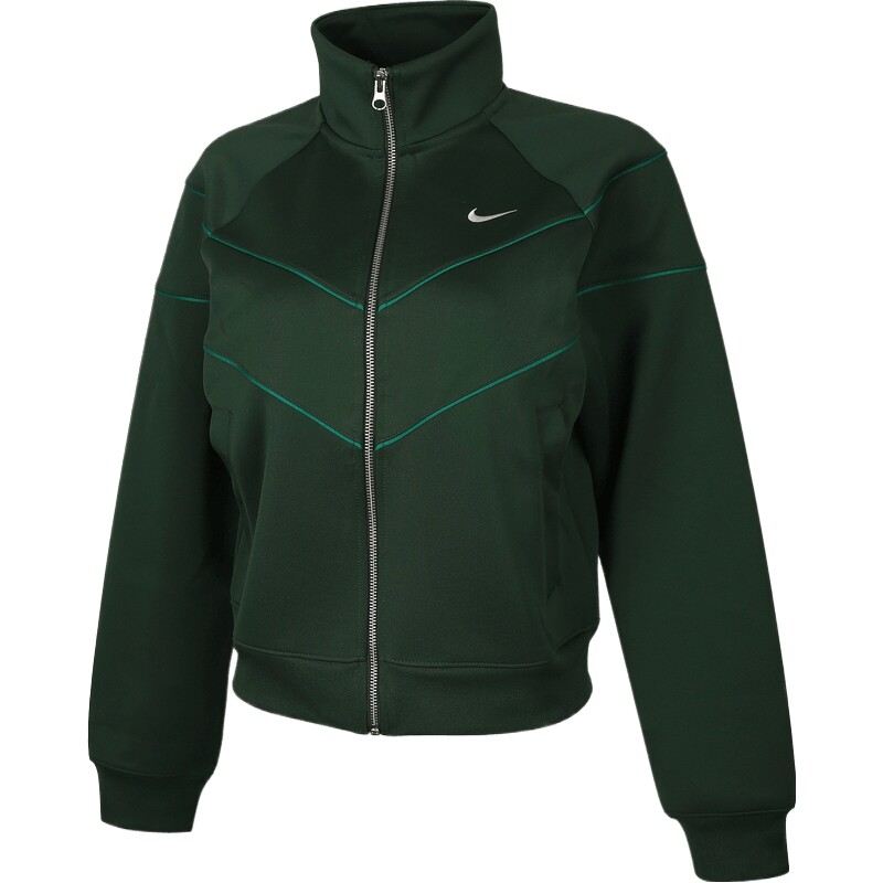 NIKE耐克女子运动休闲针织立领夹克外套HJ0976-323