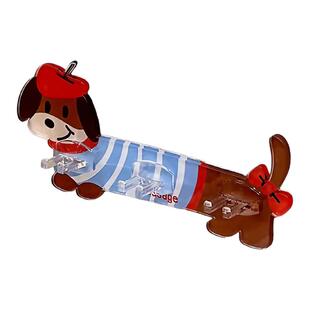 卡通腊肠狗叶片插头挂钩多功能壁挂电源线厨房间插头固定器理线器