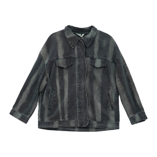 it'real瑞尔春季新款复古风宽松时尚长袖牛仔外套女装上衣