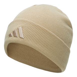 adidas阿迪达斯保暖冷帽无檐便帽2026冬翻折帽沿男女针织帽JX5746