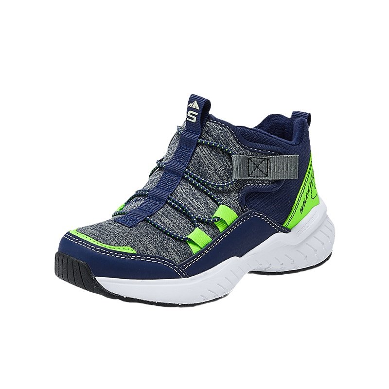 Skechers斯凯奇男童鞋秋冬加绒保暖魔术贴户外运动雪地靴403625L