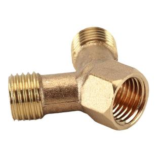 M22M14x1.5mm打药机管转接头配件铜三通弯头双外丝直接内外丝四通