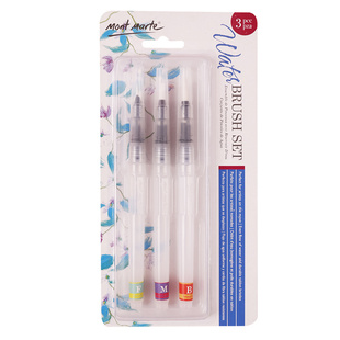 蒙玛特 自来水笔套装初学者手绘软头储水毛笔水溶固体水彩颜料画