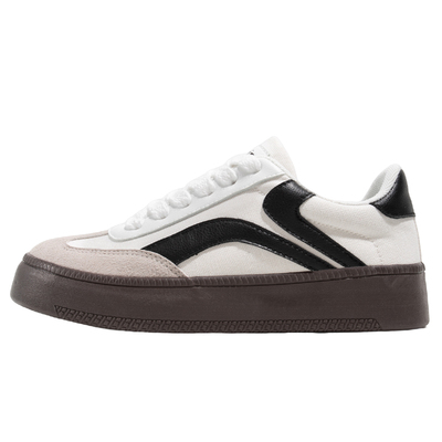 鮀品帆布德训鞋女复古百搭运动鞋