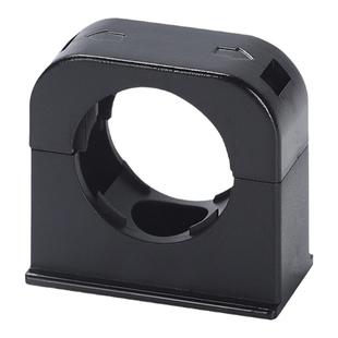 塑料波纹管固定支架软管弧形带盖卡扣穿线管灰色管卡PA尼龙固定座