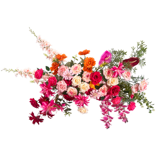 结婚大门装饰套装婚礼单元门布置备婚仿真花拉花喜庆门场景道具