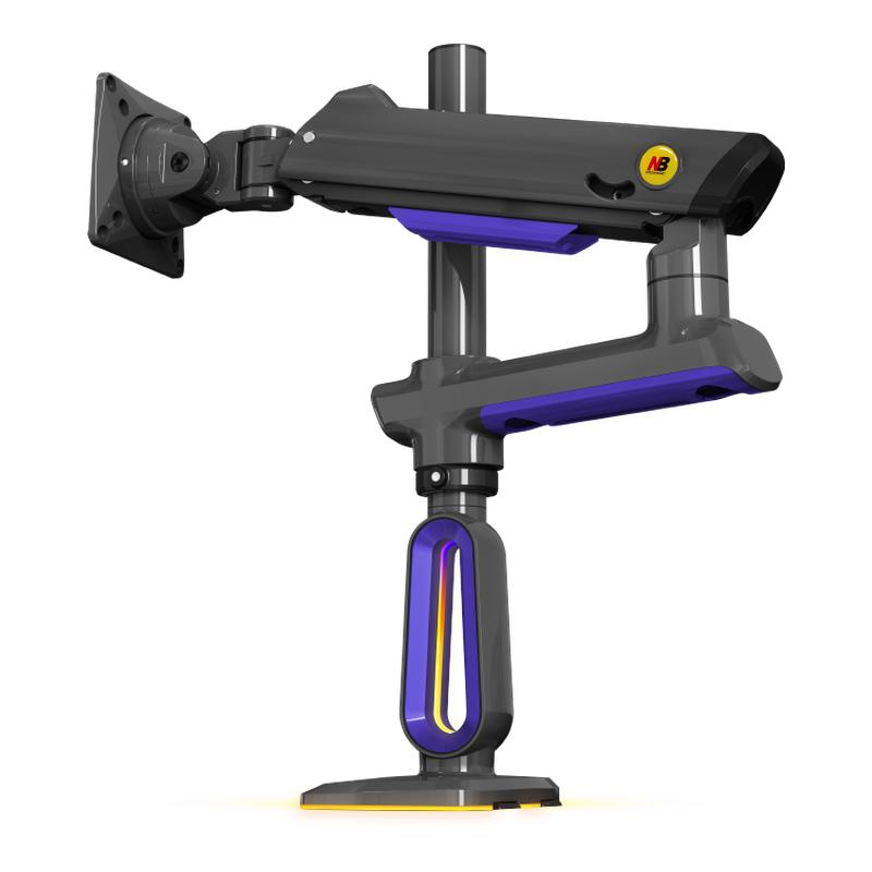 NB V8显示器支架超强承载直屏曲面屏通用RGB幻彩灯效灯光调节