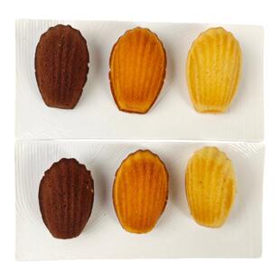 法式玛德琳柠檬味香橙味榛子可可味黄油蛋糕顺丰快递12个300克/盒