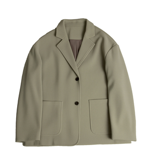 人字纹肌理感休闲西服套装秋冬时尚宽松男士外套免烫高级感西装潮