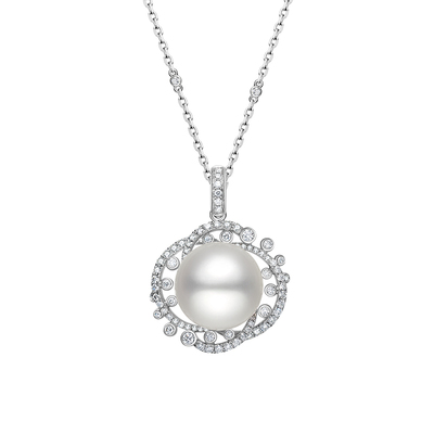 LynnHaven麟玟花盈澳白珍珠项链