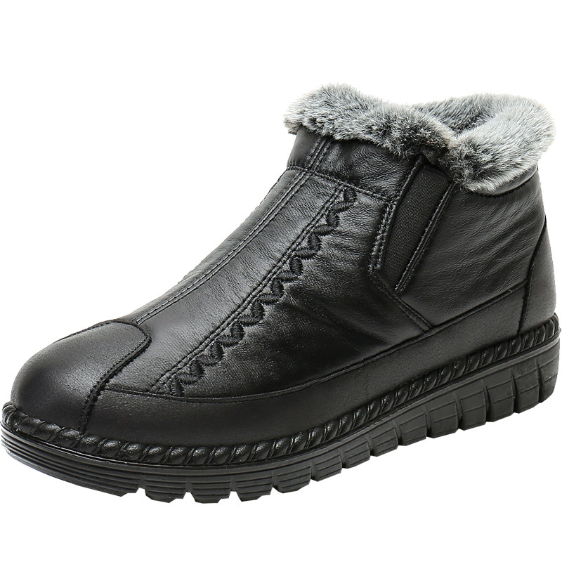 老北京布鞋棉鞋女冬保暖加绒中老年人妈妈鞋加厚奶奶鞋防滑雪地靴