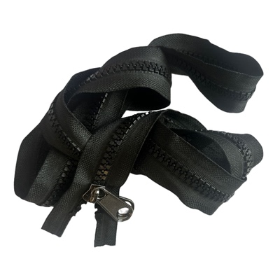 电动三轮车雨棚车篷专用双面拉链配件内外双拉树脂大拉锁