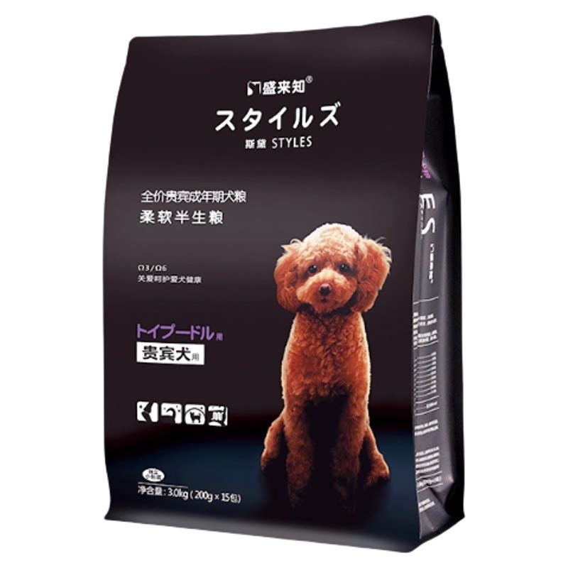 盛来知泰迪贵宾全价成犬粮3kg