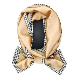 黄色小长条方巾丝巾女春秋季搭配衬衫护颈围脖子装饰领带丝带飘带