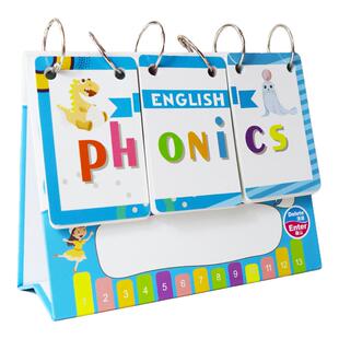 英语自然拼读台历音标早教翻翻卡单词记忆学习神器小学生教学教具