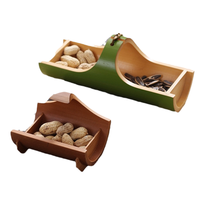 竹制点心盘手工日式风茶碗