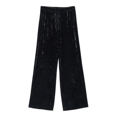 ZUCZUG4M36光泽丝绒直筒裤